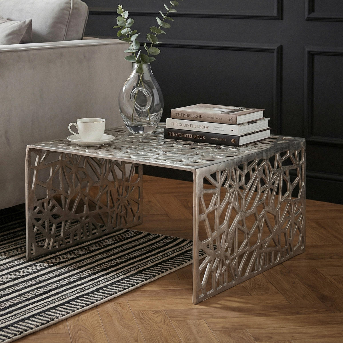 Măsuță De Cafea din metal, 60/60/31 cm - argintiu, Design, metal (60/60/31cm) - Livetastic