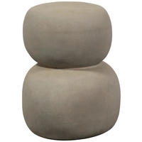 COUCHTISCH Oda Glasfaser 41/35/47 cm organisch Graugrün  - Graugrün, Design, Glas (41/35/47cm) - Livetastic