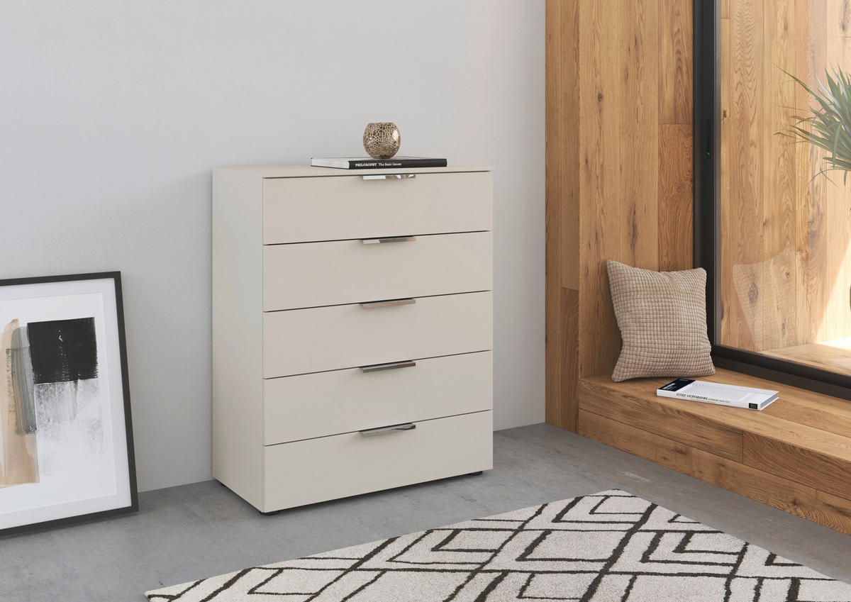 KOMMODE 80/100/42 cm  in Champagner  - Chromfarben/Champagner, Modern, Holzwerkstoff/Kunststoff (80/100/42cm) - Rauch Möbel