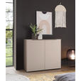 KOMMODE , 100/87/38 cm,  - Kaschmir/Schwarz, Design, Holzwerkstoff/Kunststoff (100/87/38cm) - Voleo