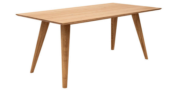 ESSTISCH Eiche massiv rechteckig Eichefarben  - Eichefarben, KONVENTIONELL, Holz (180/90/76cm) - Voleo