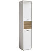 HOCHSCHRANK 38/191/35 cm  - Eichefarben/Schwarz, KONVENTIONELL, Holzwerkstoff/Kunststoff (38/191/35cm) - home24