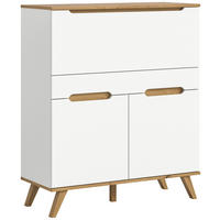 SEKRETÁR - biela/farba duba, Design, kompozitné drevo (100/118/40cm) - MID.YOU