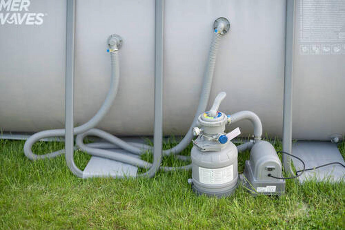 POOL-SET PGP41809522-AN 274/132/549 cm  - Anthrazit, KONVENTIONELL, Kunststoff/Metall (274/132/549cm)