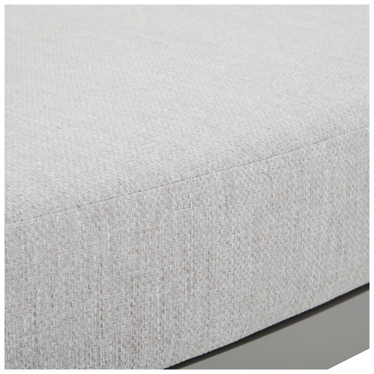 LOUNGEBETT 165/69/144 cm Aluminium  - Beige, Design, Textil/Metall (165/69/144cm) - Amatio