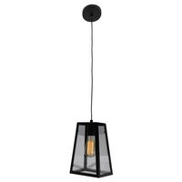 HÄNGELEUCHTE Alex 18/150 cm  - Schwarz, ROMANTIK / LANDHAUS, Glas/Metall (18/150cm) - Näve