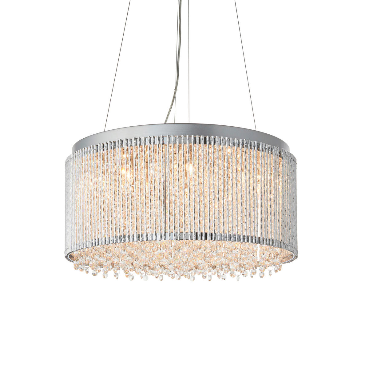 HÄNGELEUCHTE 51/150 cm  - Klar/Nickelfarben, KONVENTIONELL, Glas (51/150cm) - ENDON