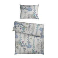 BETTWÄSCHE 2-teilig ATELIER Makosatin 140/200 cm  - Hellblau, Basics, Textil (140/200cm) - Estella