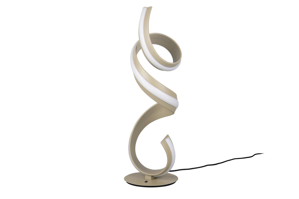 LED-TISCHLEUCHTE - Weiss/Beige, Design, Kunststoff/Metall (22/20/60,5cm) - Trio Leuchten