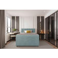 BOXSPRINGBETT 120/200 cm  in Hellblau  - Schwarz/Hellblau, KONVENTIONELL, Kunststoff/Textil (120/200cm) - Carryhome