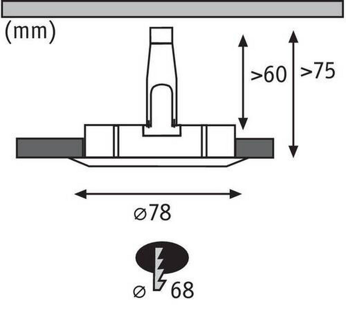 EINBAUSPOT-SET 7,8 cm  - Basics (7,8cm) - Paulmann