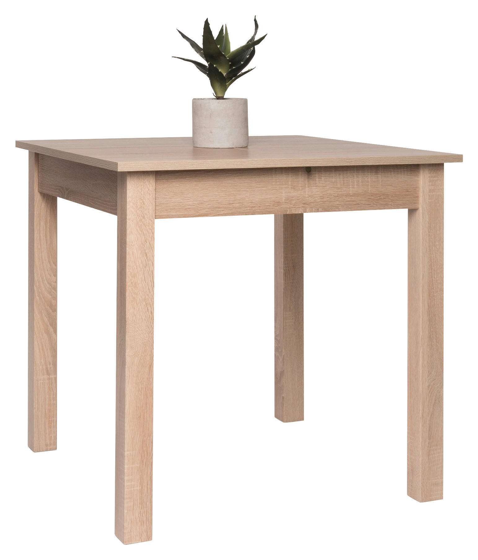 JEDILNA MIZA, hrast sonoma  - hrast sonoma, Design, leseni material (80/80/76,5cm) - P & B