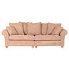 BIG SOFFA i manchester gammalrosa  - ekfärgad/gammalrosa, Lifestyle, trä/textil (264/70/111cm) - Livetastic