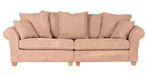 BIGSOFA Cord Altrosa  - Eichefarben/Altrosa, LIFESTYLE, Holz/Textil (264/70/111cm) - Landscape