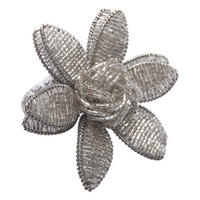 SERVIETTENRING 10 cm   - Silberfarben, Basics, Glas/Kunststoff (10cm) - Ambia Home