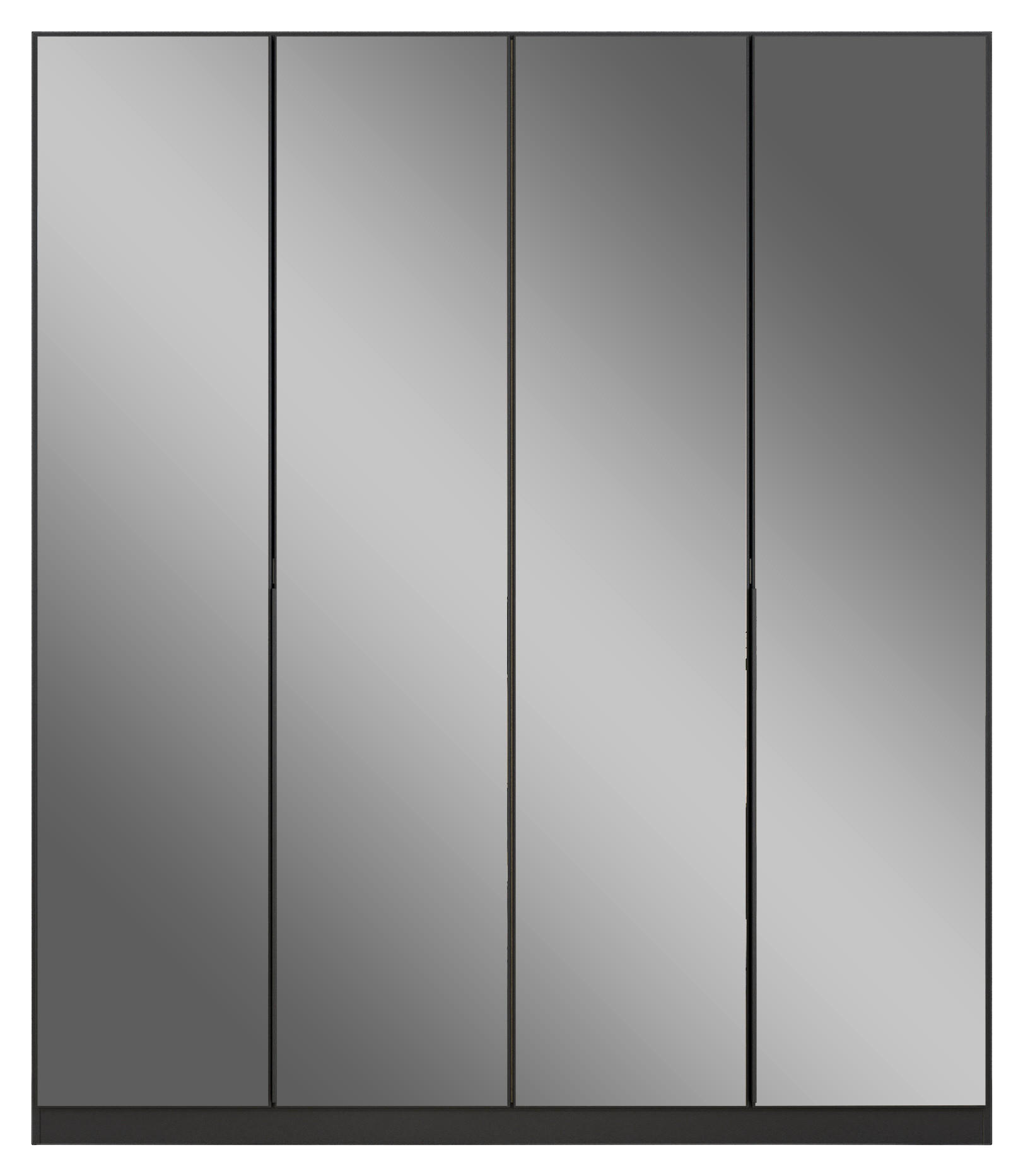 DREHTÜRENSCHRANK  in Grau  - Grau, MODERN, Holzwerkstoff/Metall (181/210/54cm) - Rauch Möbel