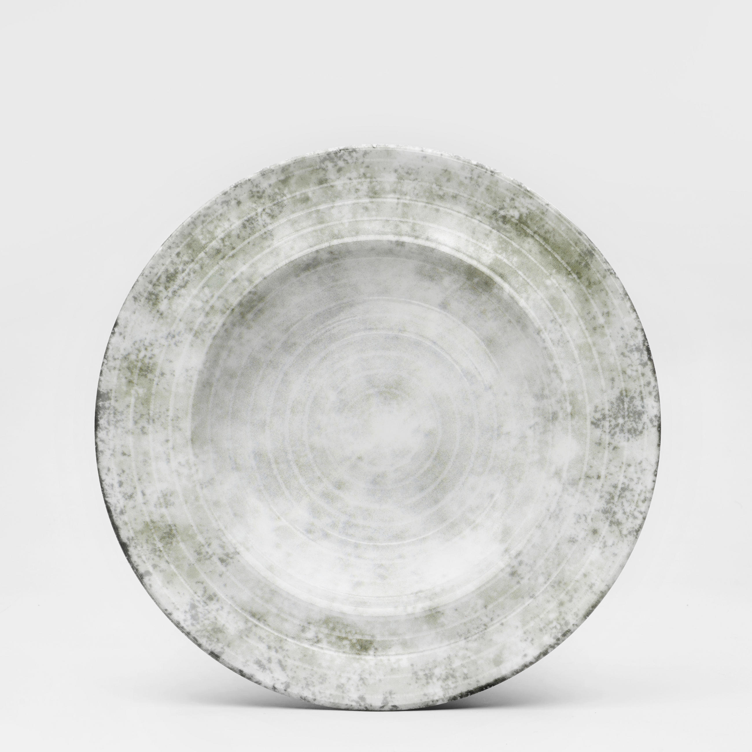 PASTATELLER Grün, Weiß, Hellgrau 27 cm Korfu 6-teilig  - Hellgrau/Weiß, Basics, Keramik (27cm) - Van Well