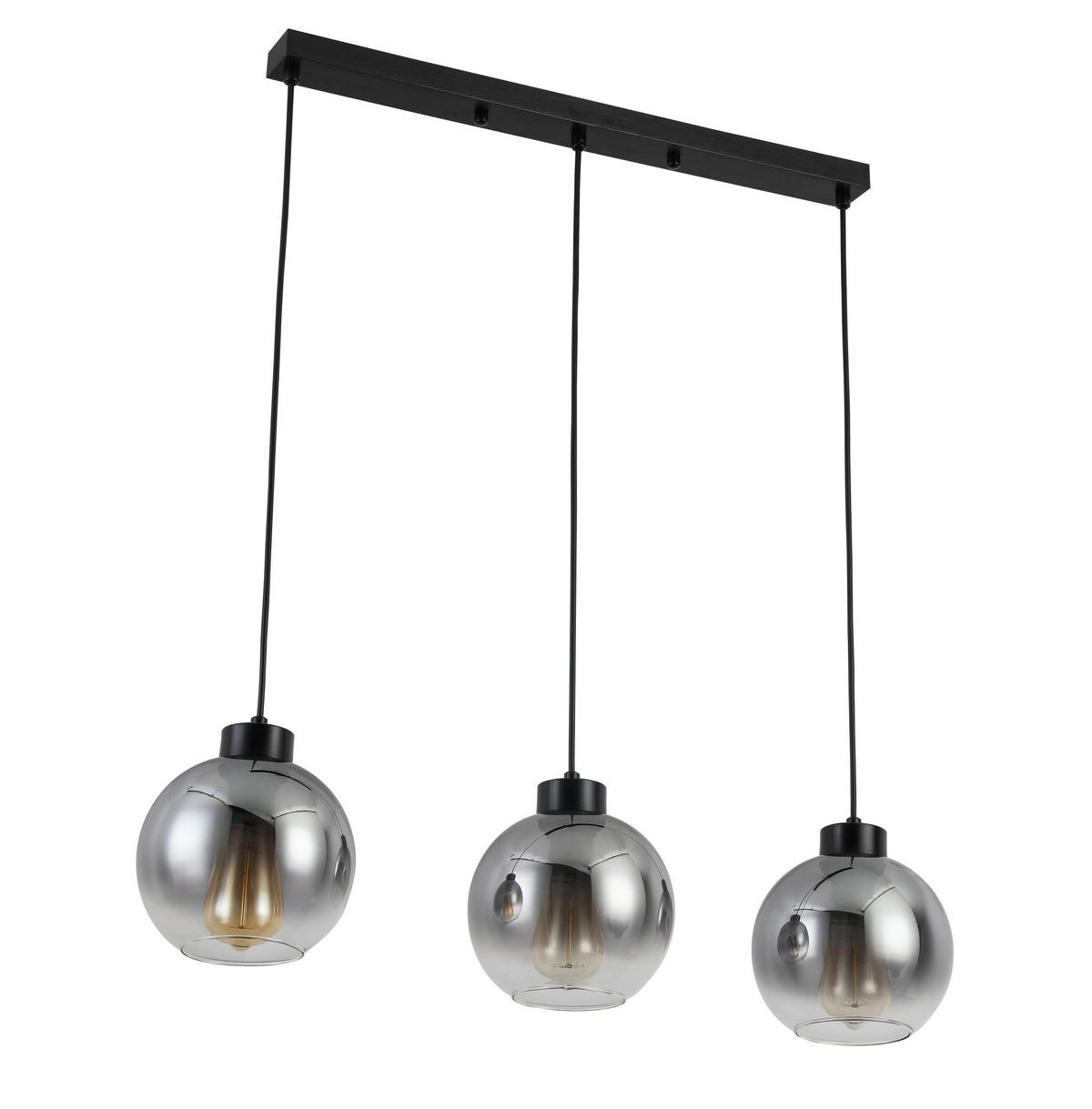 SVJETILJKA VISEĆA    72/18/120 cm    Smokey  - boje kroma/antracit, Lifestyle, staklo/metal (72/18/120cm) - Dieter Knoll