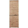 GARDEROBENSCHRANK in 65/198/38 cm - Graphitfarben/Eiche Artisan, Design, Holzwerkstoff (65/198/38cm) - Voleo