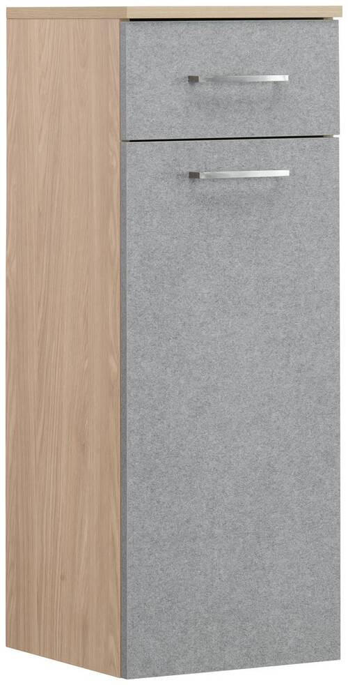 UNTERSCHRANK 32,7/88,4/35,3 cm   - Eichefarben/Grau, Basics, Holzwerkstoff/Metall (32,7/88,4/35,3cm) - Stylife