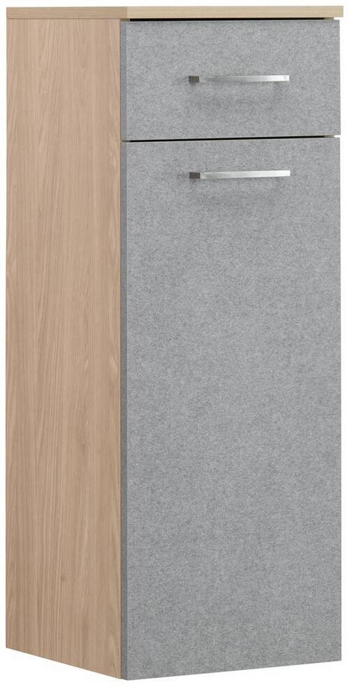 UNTERSCHRANK 32,7/88,4/35,3 cm   - Eichefarben/Grau, Basics, Holzwerkstoff/Metall (32,7/88,4/35,3cm) - Stylife