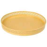 POSLUŽAVNIK ZA SERVIRANJE       25/3 cm       - žuta, Trend, metal (25/3cm) - Ambia Home