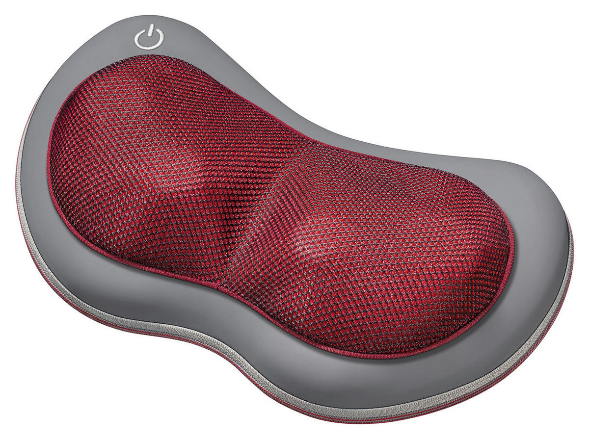 MASSAGEKISSEN - Grau/Dunkelrot, Konventionell, Kunststoff (11,5cm) - Beurer