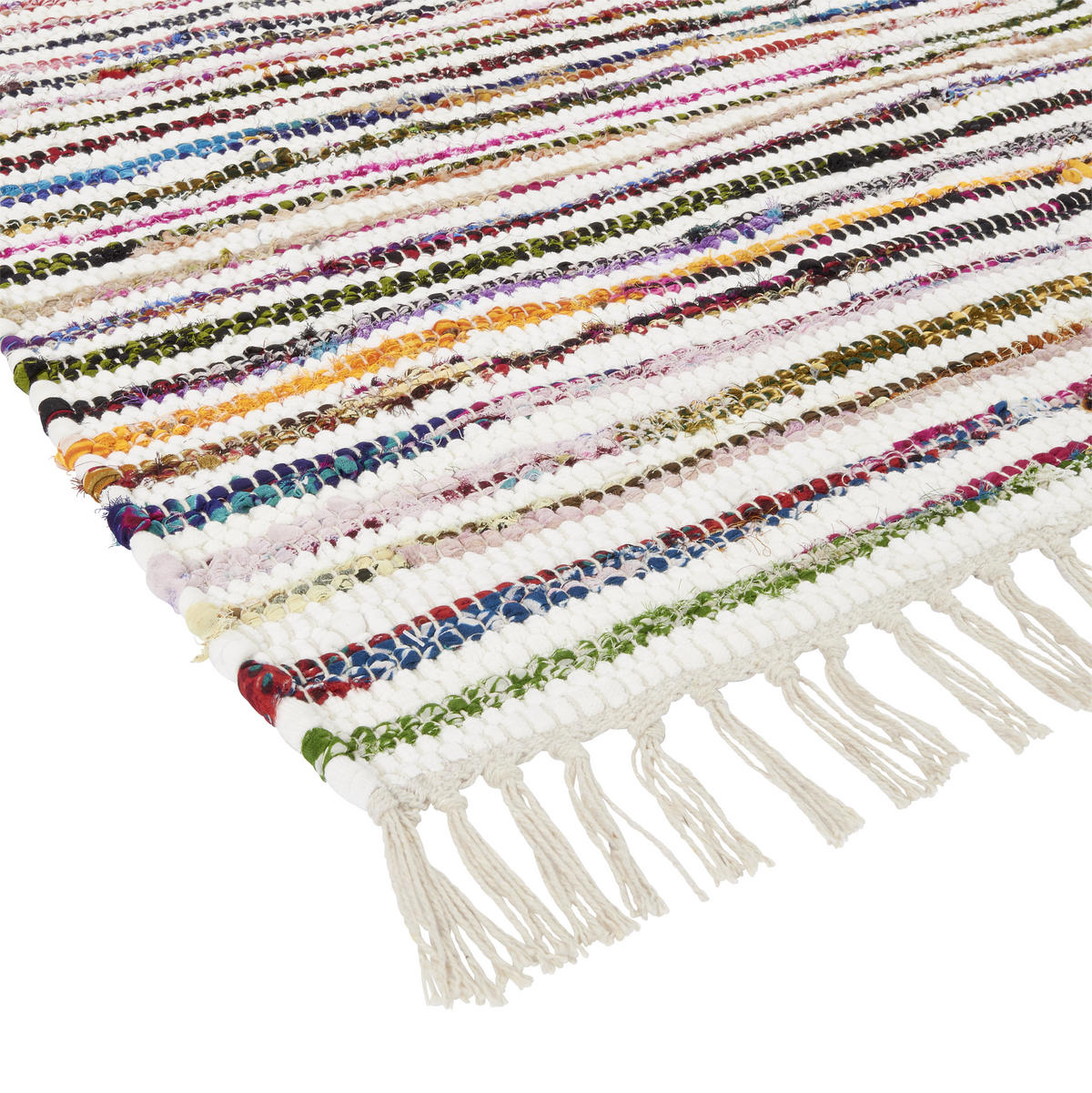 TKANÝ HANDRIČKOVÝ KOBEREC, 60/120 cm, viacfarebná, biela - viacfarebná/biela, Konventionell, textil (60/120cm) - Boxxx