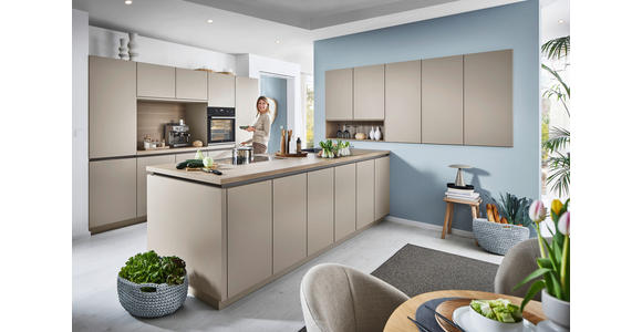 EINBAUKÜCHE   - Lavagrau, Design, Holzwerkstoff - Dieter Knoll