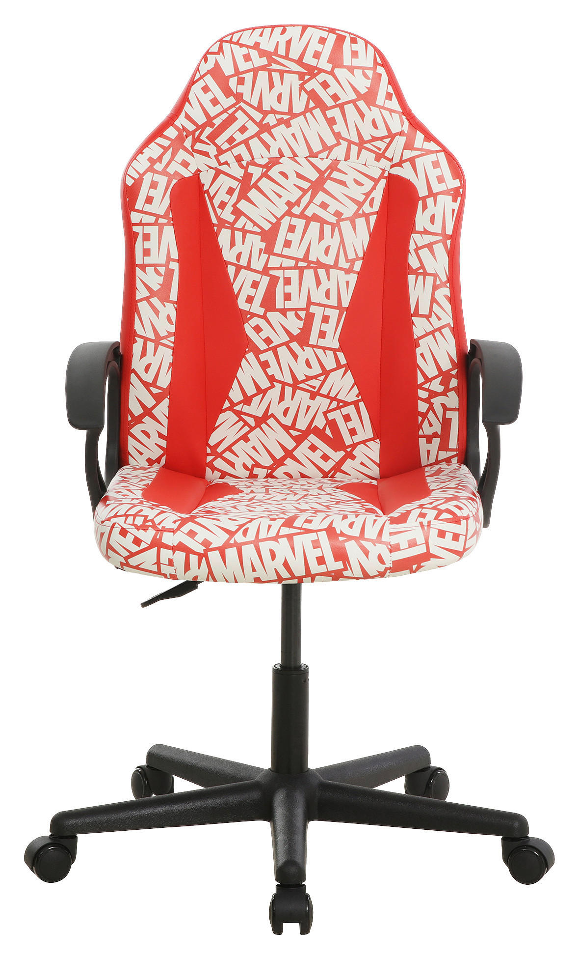 GAMINGSTUHL Rot, Weiß Kunststoff, Textil   - Rot/Schwarz, Design, Kunststoff/Textil (60/98,5-108/63,6cm) - Marvel