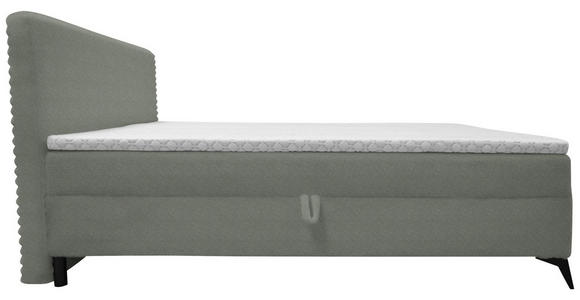 BOXBETT 140/200 cm in Grau - Schwarz/Grau, Design, Holz/Holzwerkstoff (140/200cm) - Xora