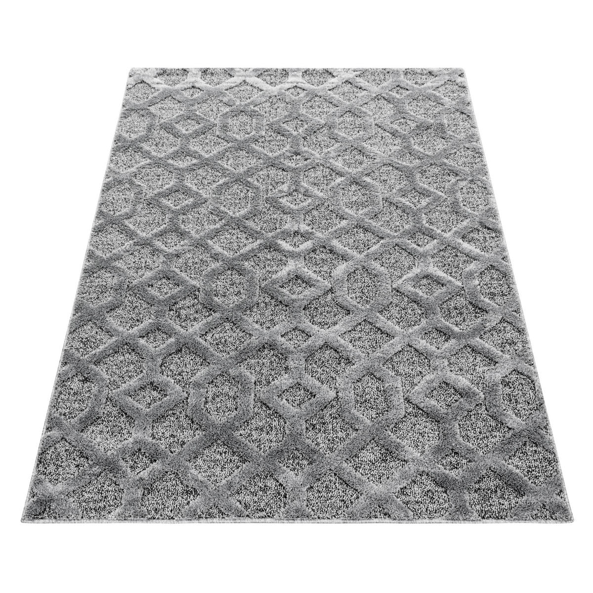 LÖPARE 80/250 cm Pisa 4702 grau  - grå, Klassisk, textil (80/250cm)
