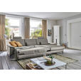 ECKSOFA  in Echtleder Hellgrau  334/176 cm  - Hellgrau/Schwarz, Design, Leder/Metall (334/176cm) - Dieter Knoll