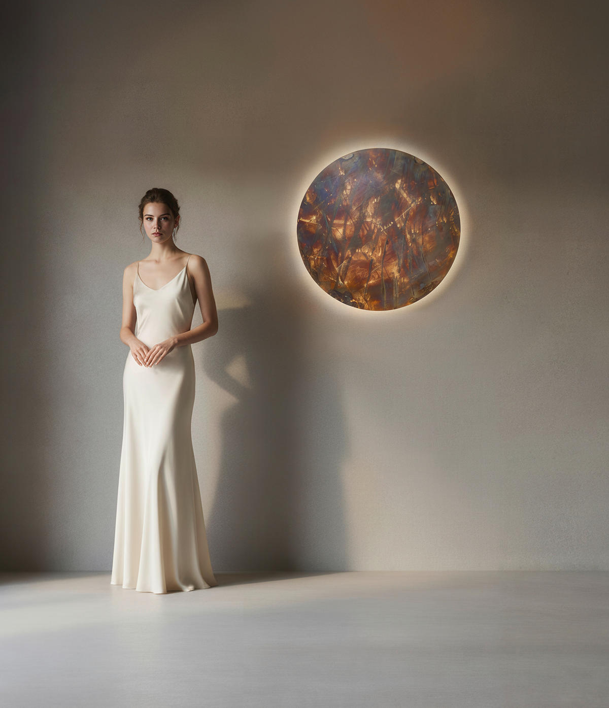 LED-WANDLEUCHTE Luna 60 cm  - Multicolor, LIFESTYLE, Metall (60cm) - Ambiente