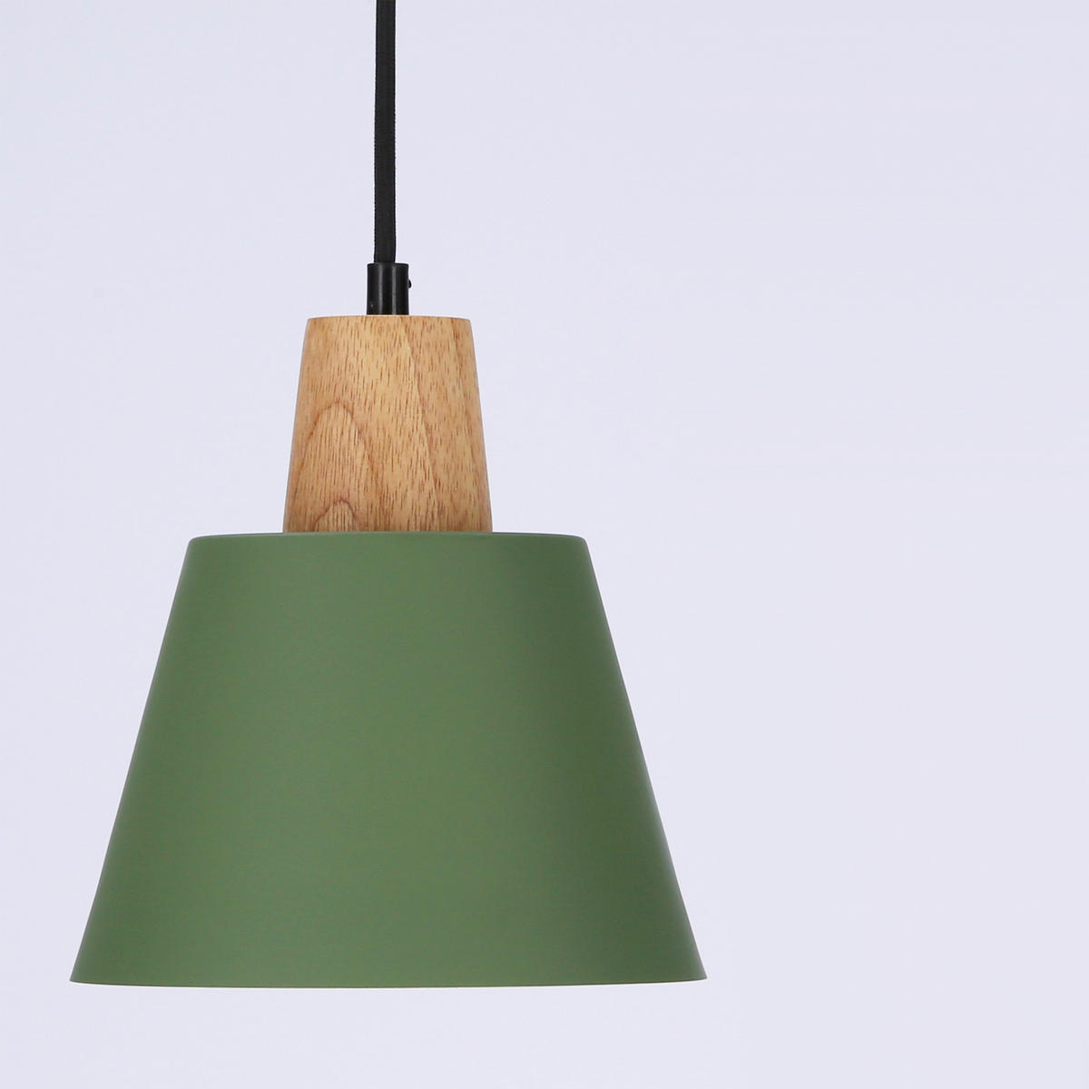PENDELLEUCHTE 17/24/90 cm  - Dunkelgrün/Schwarz, Trend, Metall (17/24/90cm)