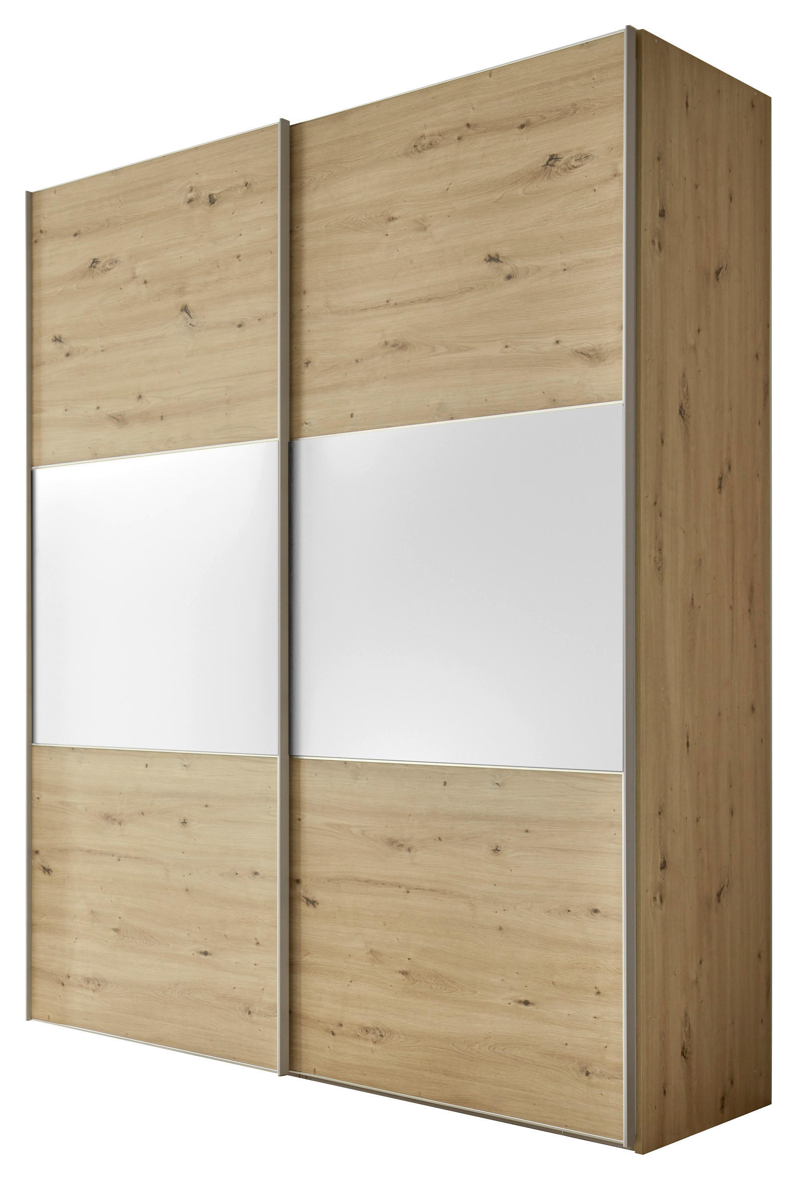 Schwebetürenschrank B: 167 Cm Includo, Artisan Eiche/weiß