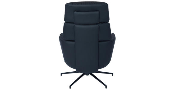 RELAXSESSELSET in Leder Schwarz  - Schwarz, Design, Leder/Metall (73/110/87cm) - Dieter Knoll