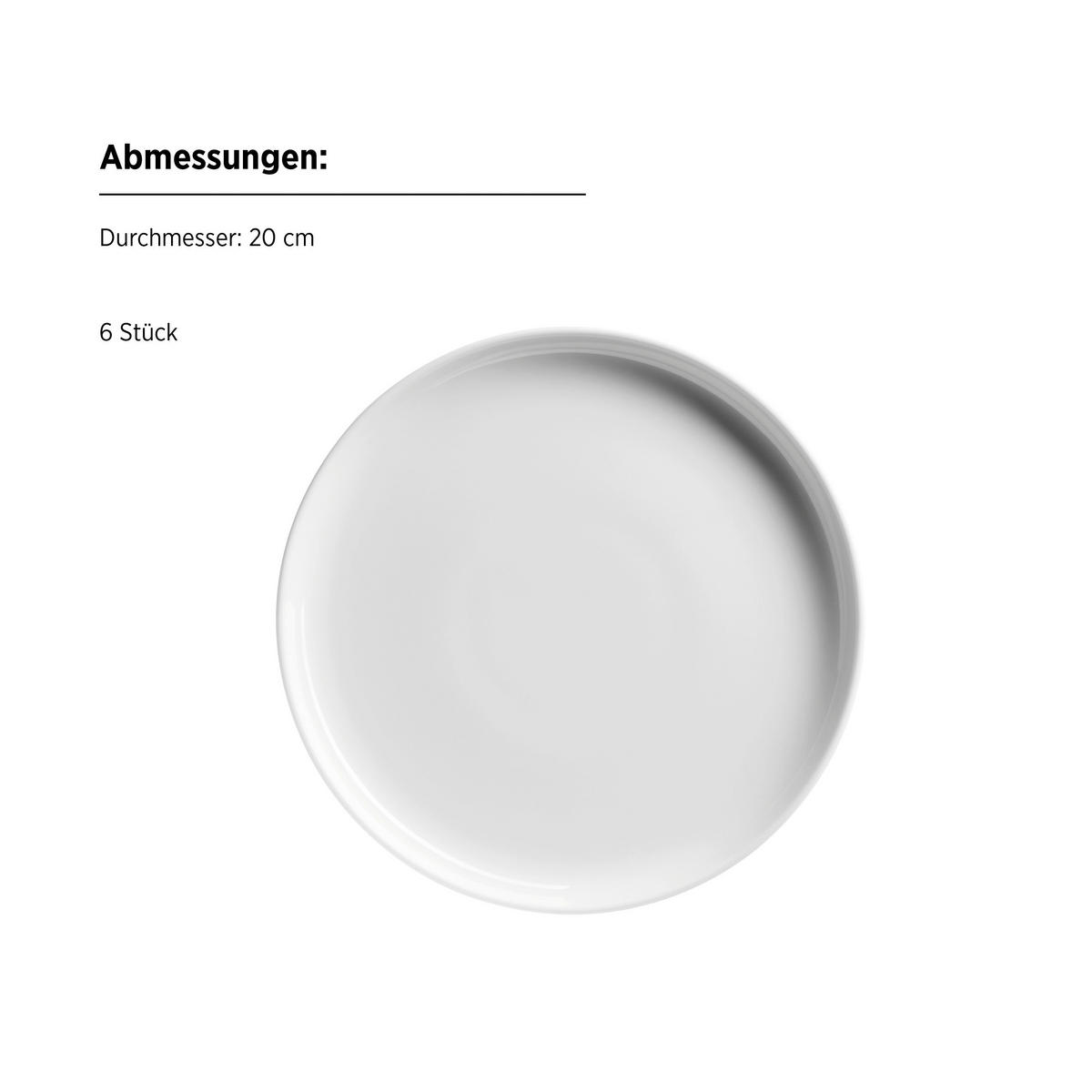 TELLERSET Navina 18-teilig  - Weiß, Trend, Keramik - Mäser