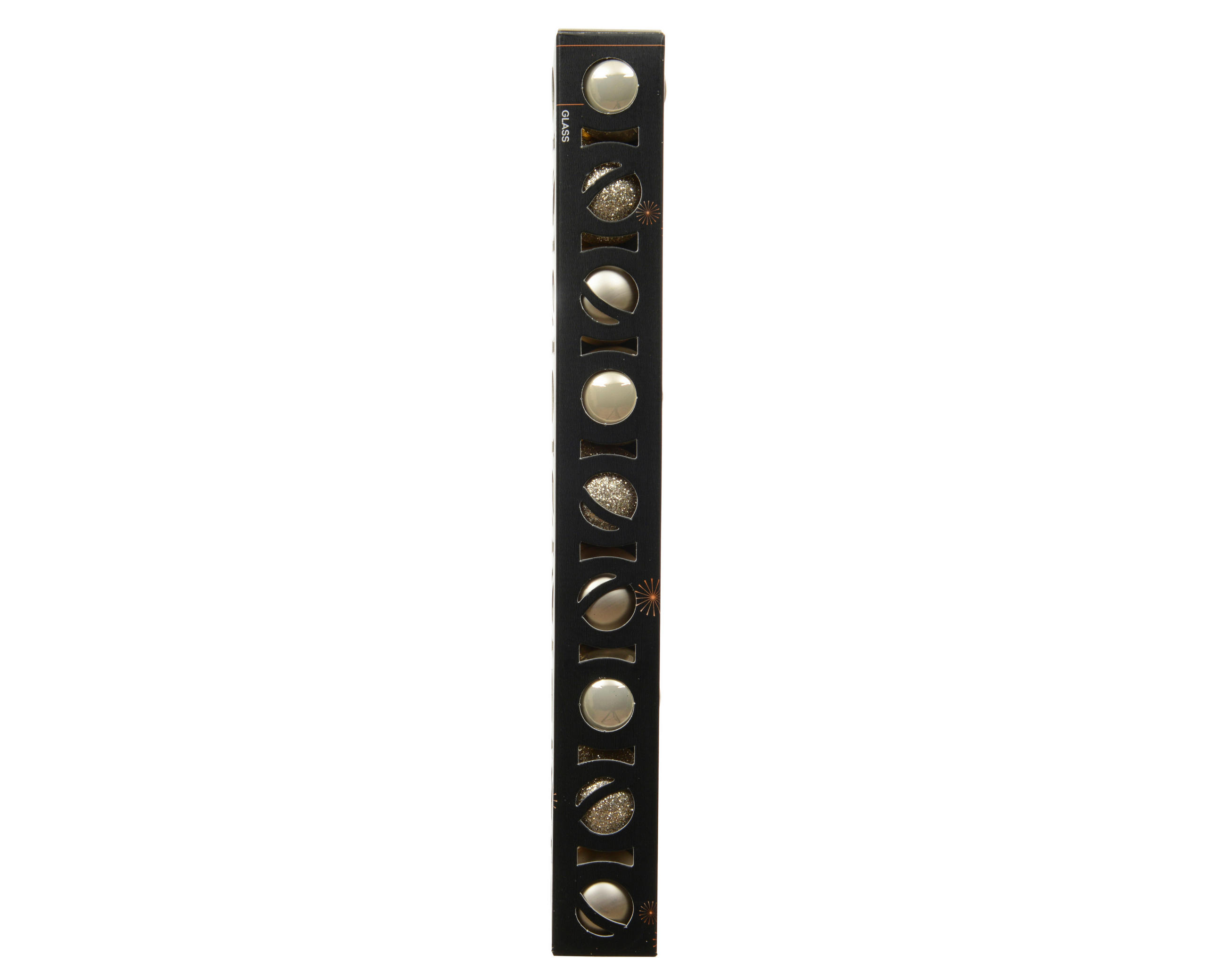 CHRISTBAUMKUGEL-SET  - Perlmutt, Basics, Glas (3/3/3cm)