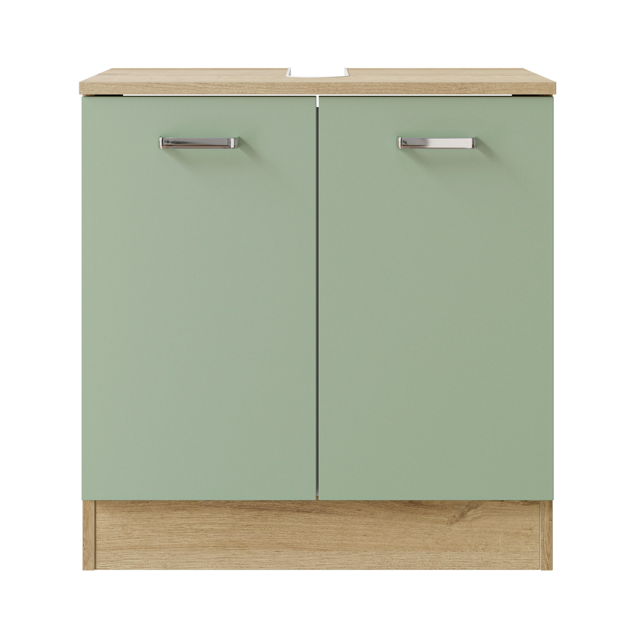 WASCHBECKENUNTERSCHRANK 60,2/62,4/33 cm  - Chromfarben/Eichefarben, Basics, Holzwerkstoff/Metall (60,2/62,4/33cm) - Pelipal