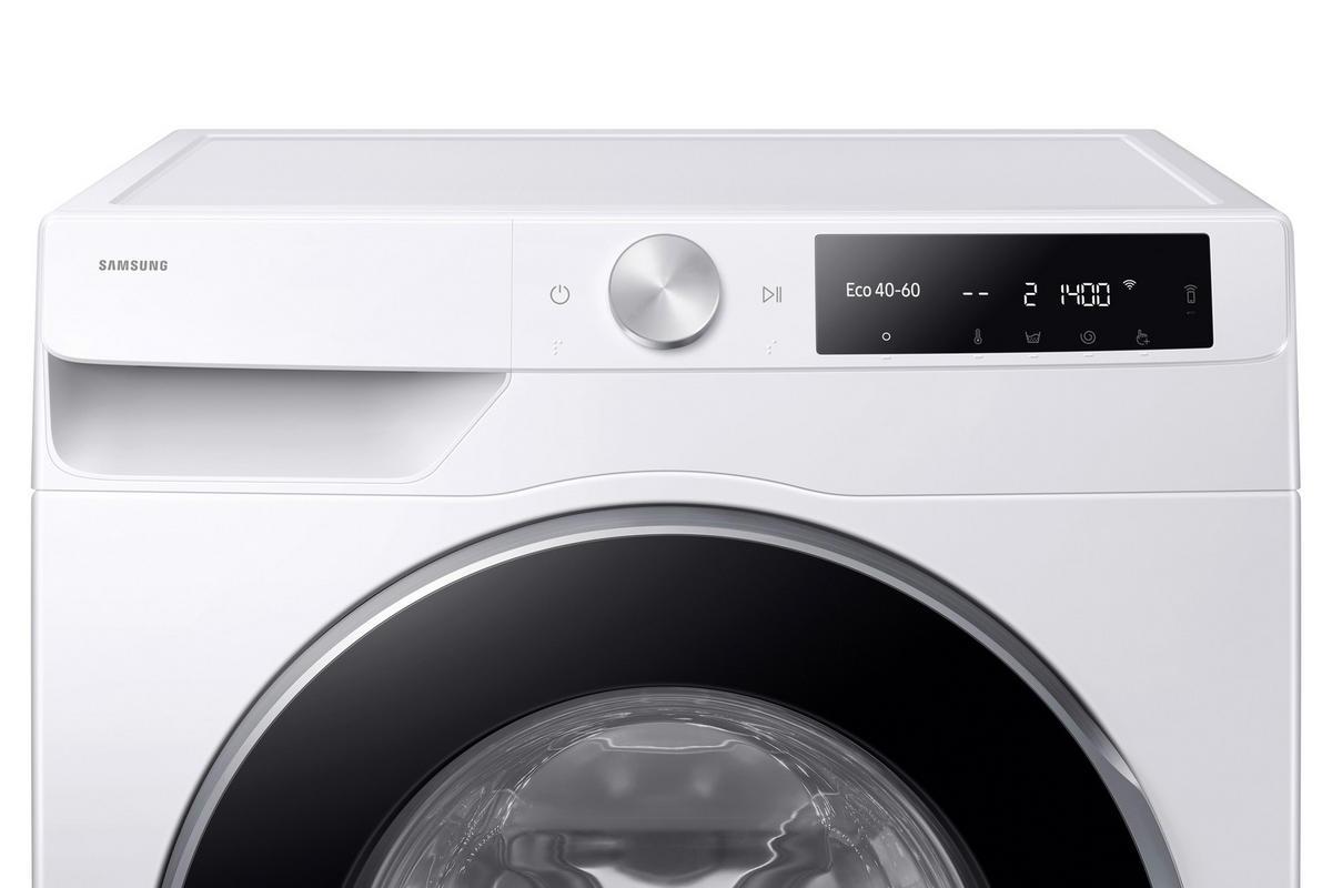 WASCHMASCHINE WW90DG6U85LEU3  - Weiß, Basics, Glas/Kunststoff (60/85/55cm) - Samsung
