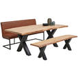 ESSTISCH in Holz, Metall 200/100/76 cm   - Schwarz/Akaziefarben, Design, Holz/Metall (200/100/76cm) - Ambia Home