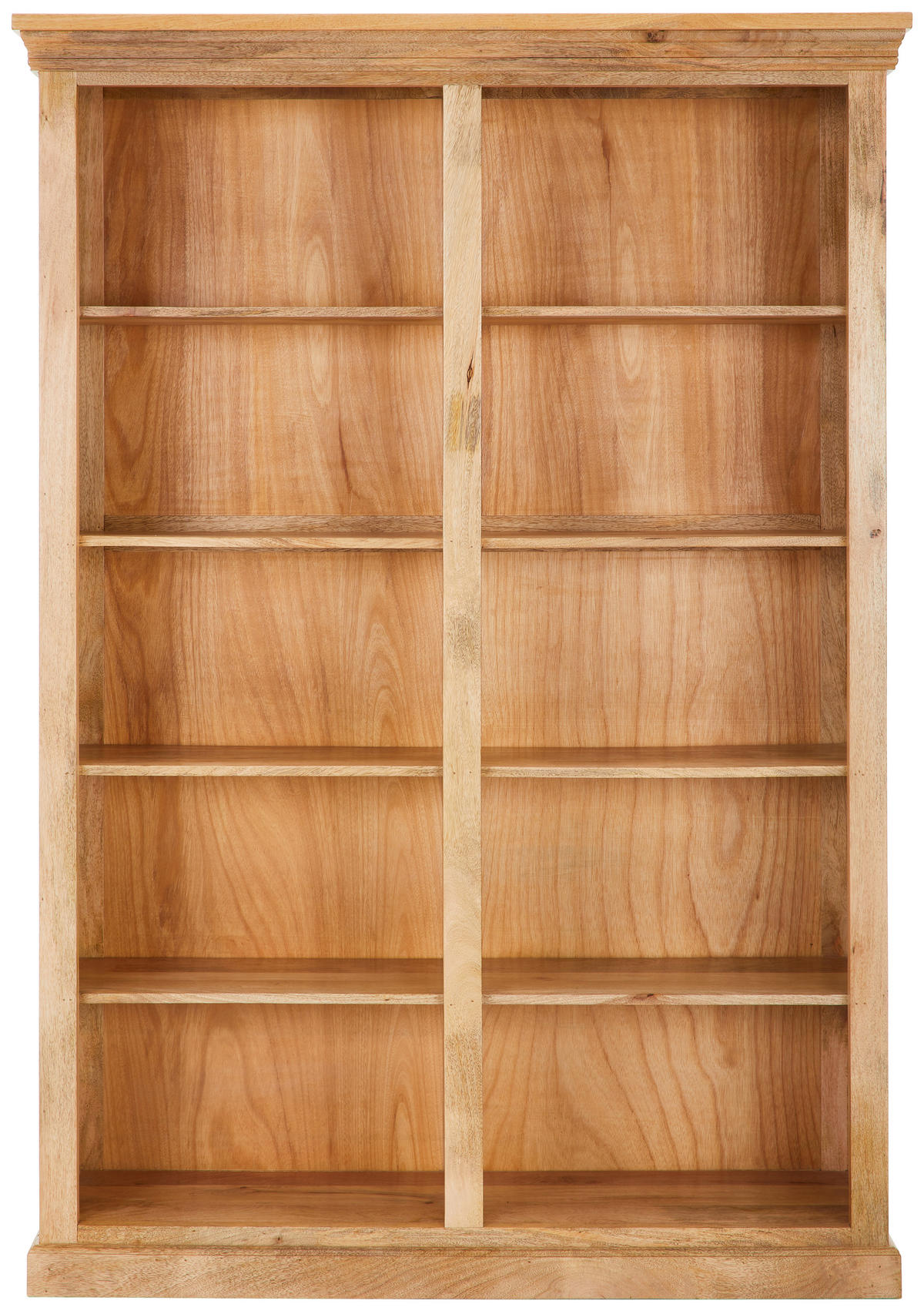 REGAL Mangoholz massiv Naturfarben, Hellbraun  - Hellbraun/Naturfarben, ROMANTIK / LANDHAUS, Holz (140/200/40cm) - MID.YOU