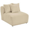 SOFAELEMENT in Flachgewebe, Teddystoff Beige  - Beige, Trend, Textil (85/70/122cm) - Livetastic
