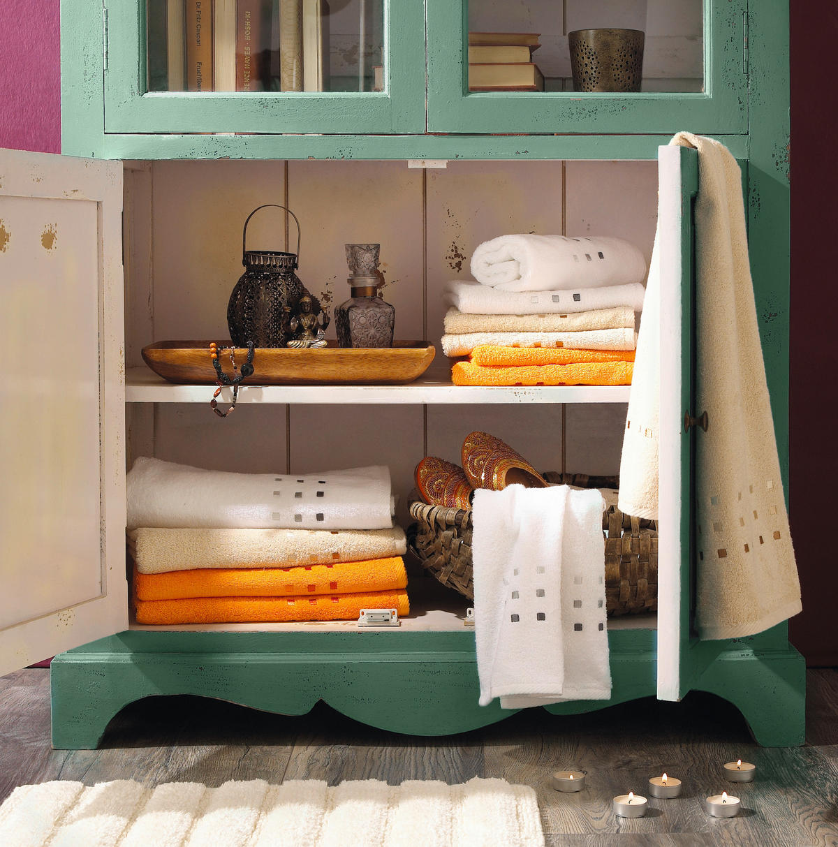 RUČNIK 50/100 cm , bež  QUATTRO  - bež, Konvencionalno, tekstil (50/100cm) - Esposa