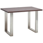 BARTISCH in Holz, Metall 160/100/95 cm   - Edelstahlfarben/Eichefarben, Design, Holz/Metall (160/100/95cm) - Novel