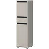 MIDISCHRANK 33/121/34 cm  - Schwarz/Grau, MODERN, Holzwerkstoff/Metall (33/121/34cm) - Germania