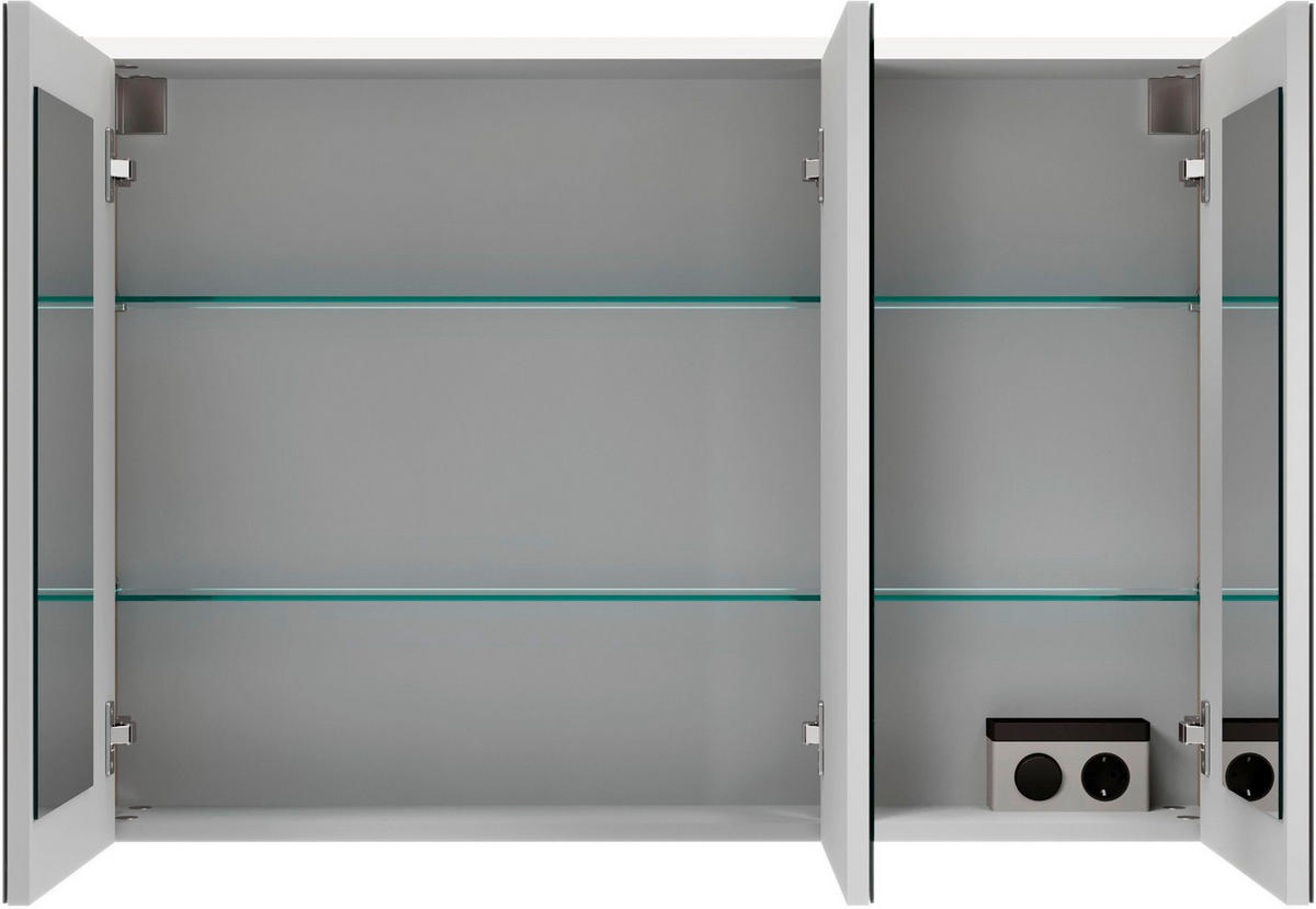 SPIEGELSCHRANK 100/68,3/16 cm  - Kaschmir/Silberfarben, MODERN, Glas/Holzwerkstoff (100/68,3/16cm) - Voleo