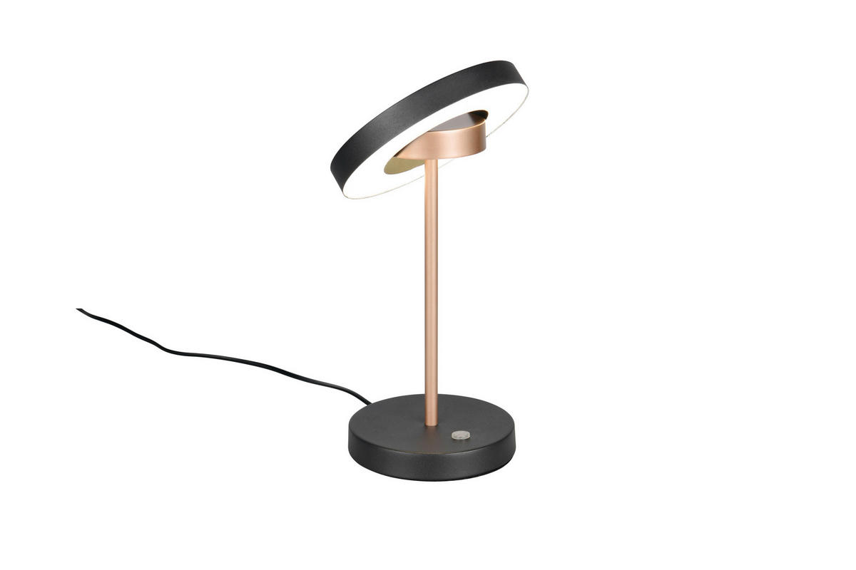 LED-TISCHLEUCHTE Guano 18/30 cm   - Schwarz/Braun, Design, Metall (18/30cm) - Trio Leuchten