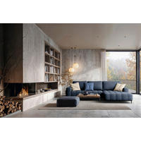 ECKSCHLAFSOFA Florence  mit Schlafen auf Sitzhöhe Velours Petrol  - Petrol/Schwarz, Basics, Textil/Metall (280/166cm) - Livetastic